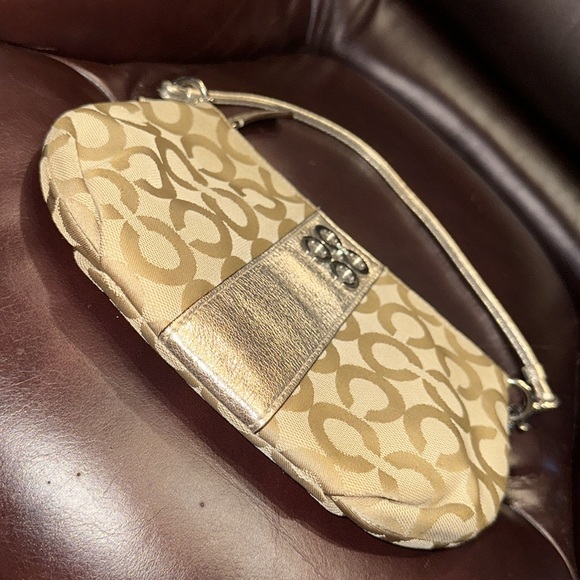 Coach Signature Canvas & Leather Wristlet - Picture 8 of 16